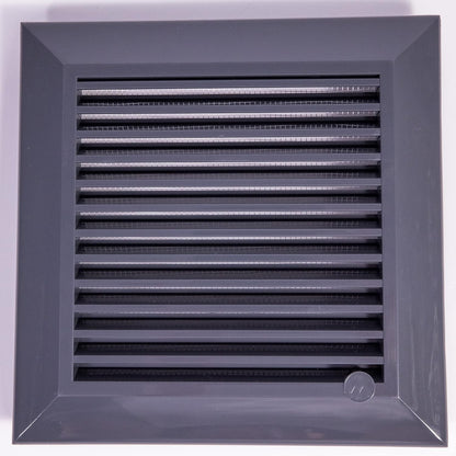 Louvre Vent Graphite Duo Smart 135G 135mm With Fly Mesh - Best4Trade-Retail