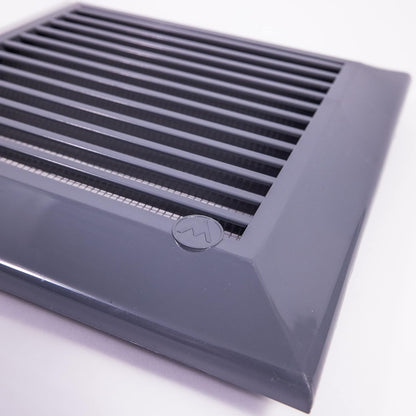 Louvre Vent Graphite Duo Smart 135G 135mm With Fly Mesh - Best4Trade-Retail