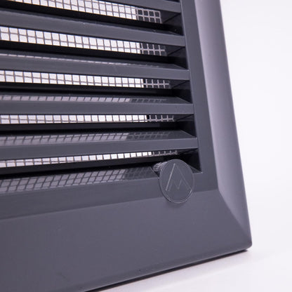 Louvre Vent Graphite Duo Smart 135G 135mm With Fly Mesh - Best4Trade-Retail