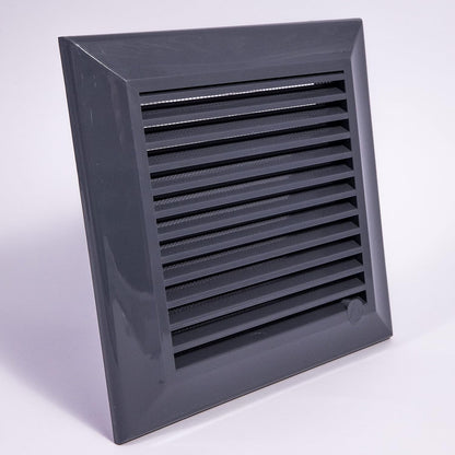 Louvre Vent Graphite Duo Smart 135G 135mm With Fly Mesh - Best4Trade-Retail
