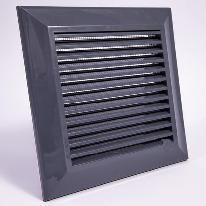 Louvre Vent Graphite Duo Smart 135G 135mm With Fly Mesh - Best4Trade-Retail