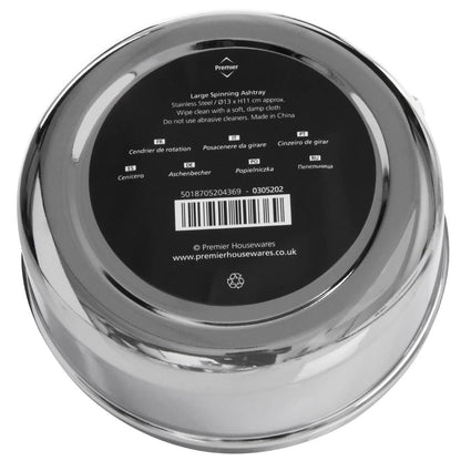 Chrome Effect Large Spinning Ashtray