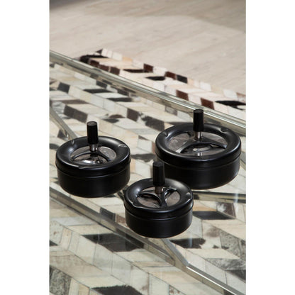 Matte Black Spinning Ashtray