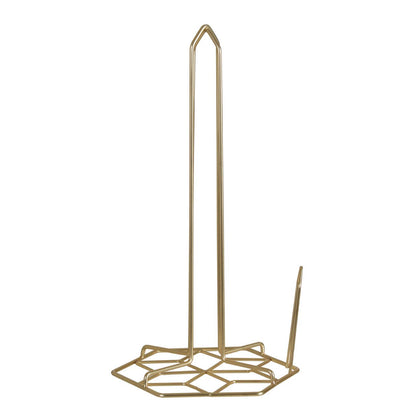 Vertex Kitchen Roll Holder With Contour Matte Gold Finish