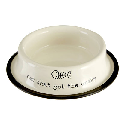 Cat That Got The Cream Bowl