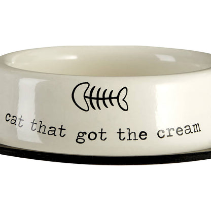 Cat That Got The Cream Bowl