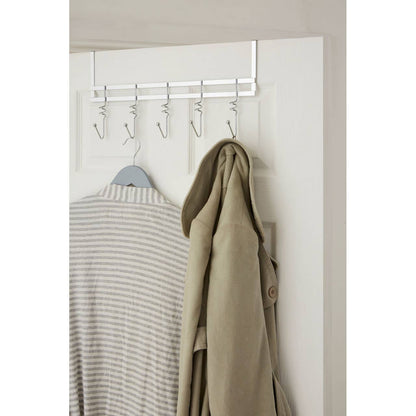 Over Door Chrome 5 Hook Hanger
