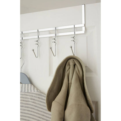 Over Door Chrome 5 Hook Hanger