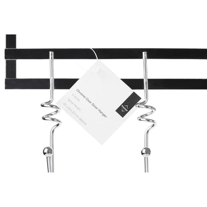 Over Door Chrome 5 Hook Hanger