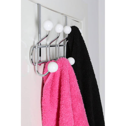 Over Door White Ceramic Balls Hanger