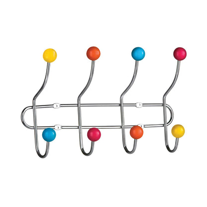 Multi Colour Plastic Balls 8 Hook Hanger