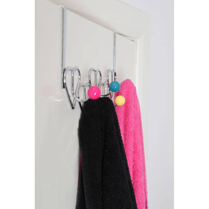 Multi Colour Heart Design Over Door Hanger