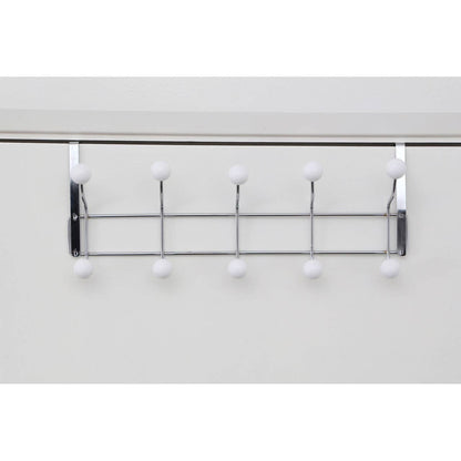 Over Door White Balls Ten Hook Hanger