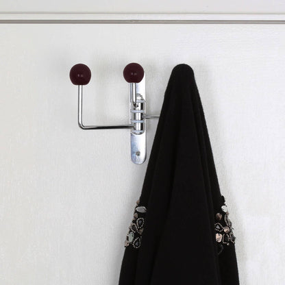 Purple Ceramic Balls 3 Hook Wall Hanger