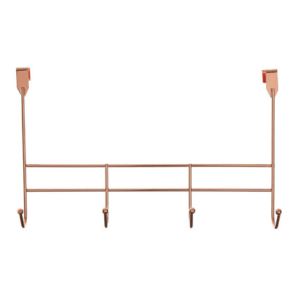 4 Hook Rose Gold Over Door Hanger