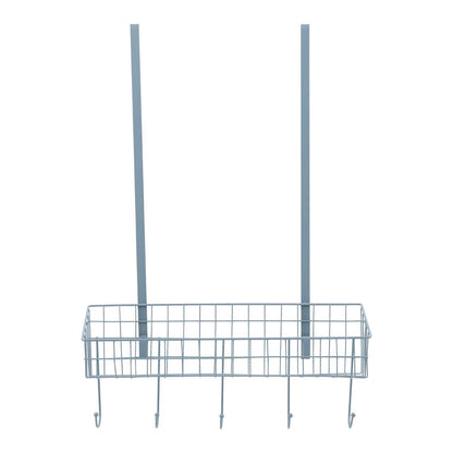 Over The Door Grey Finish Hanger Shelf