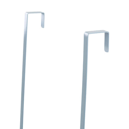 Over The Door Grey Finish Hanger Shelf
