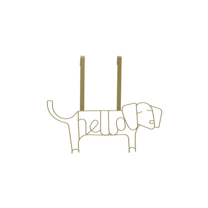 Kirby Gold Finish Sausage Dog Hanger