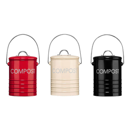 Red Composite Bin with Handle