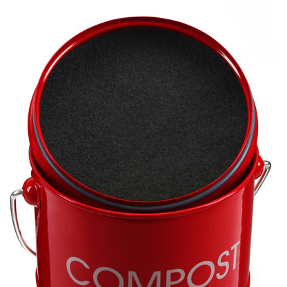 Red Composite Bin with Handle