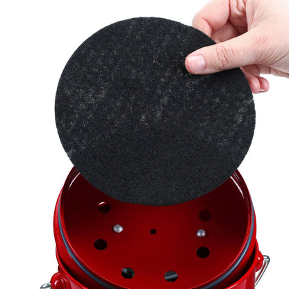 Red Composite Bin with Handle