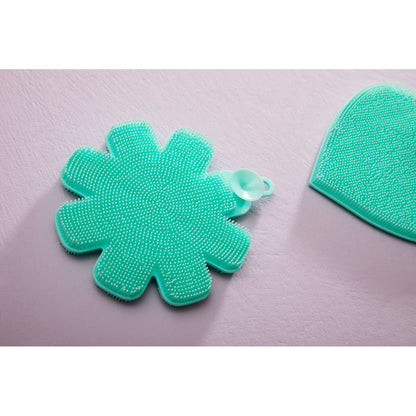 Zing Teal Silicone Dish Scrubbers