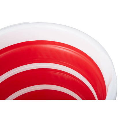 Red White Collapsible Bucket