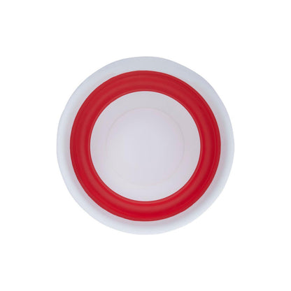 Umbria Collapsible Red White Round Washing Up Bowl