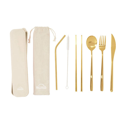 Mimo 6 Pc Gold Finish Cutlery Set With Box