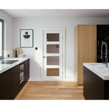 Load image into Gallery viewer, Shaker 4 Panel White Primed Glazed Internal Door - All Sizes - Doors4less
