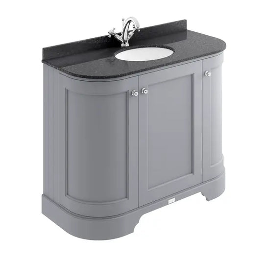Three Door Curved Basin Cabinet - 1000mm - Bayswater Bathrooms