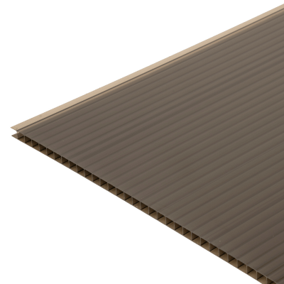 Twinwall Polycarbonate Sheet Bronze - All Sizes - Build4less