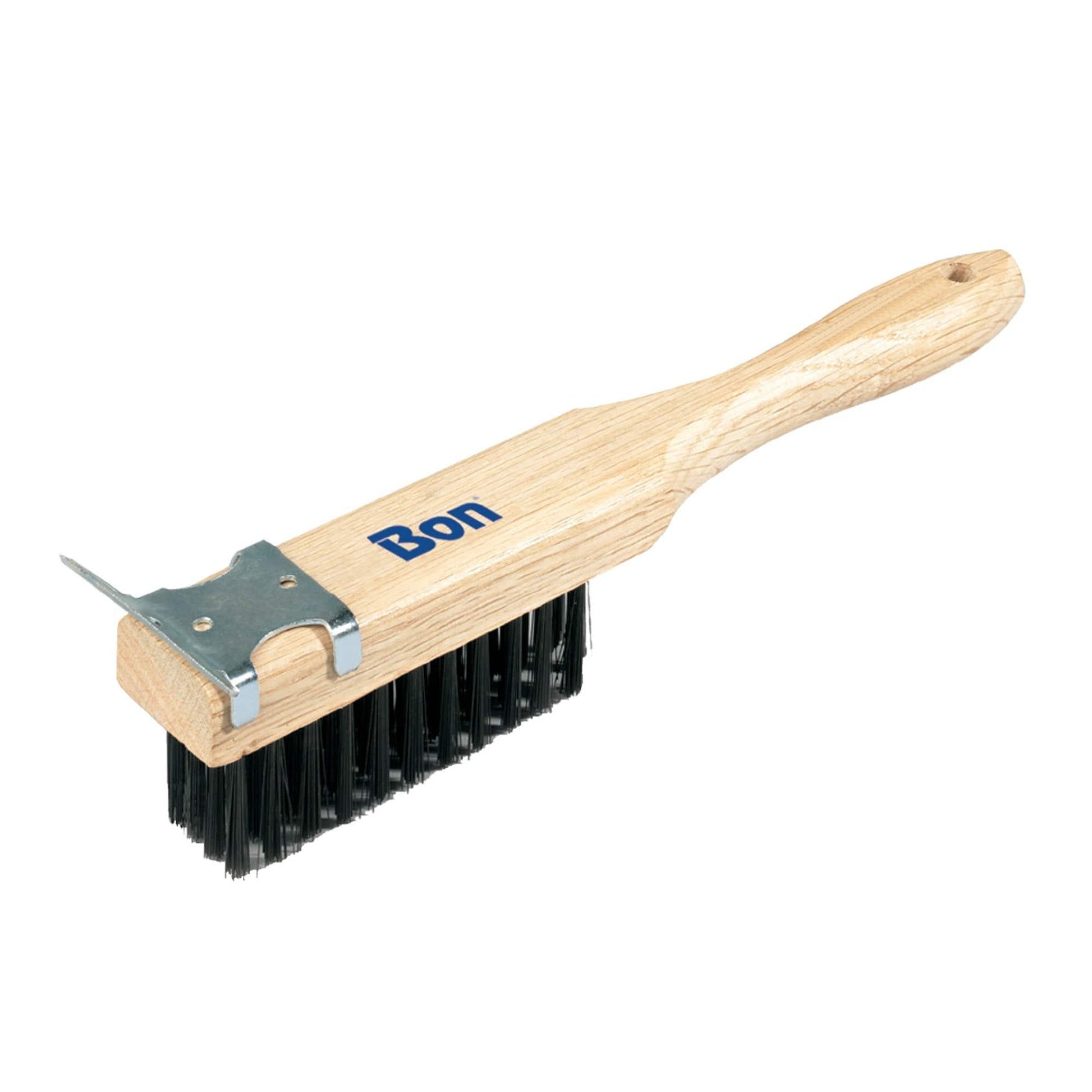 Bon Tool Straight Handle Wire Brush with Scraper (11-217) - RHINOBUILD Bricklaying Tools
