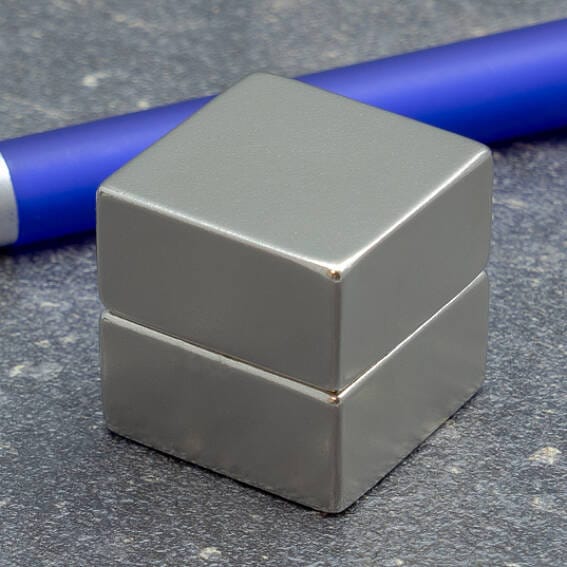 Neodymium Block Magnets 25.4mm x 25.4mm x 12.7mm High - N40 - Magnets Direct Listing