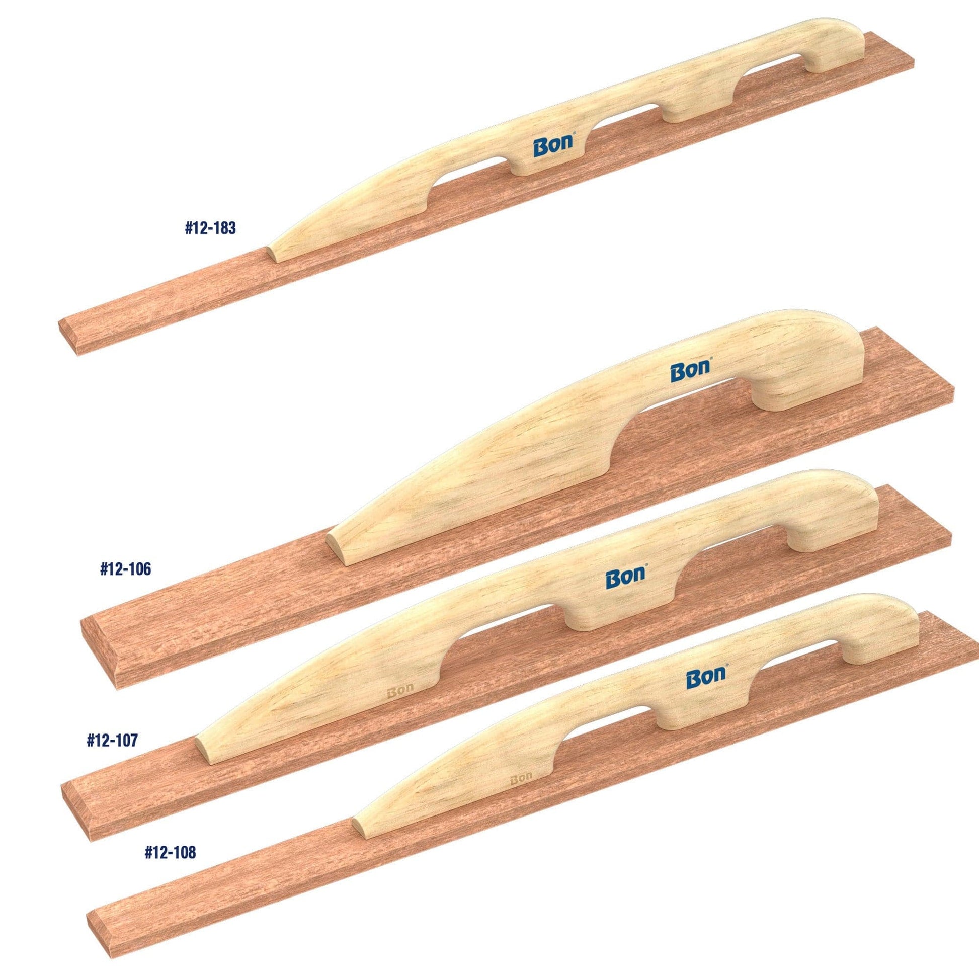 Bon Tool Redwood Tapered Darby with Loop Handle - Wood Handle - RHINOBUILD Bricklaying Tools