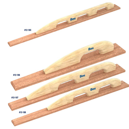 Bon Tool Redwood Tapered Darby with Loop Handle - Wood Handle - RHINOBUILD Bricklaying Tools