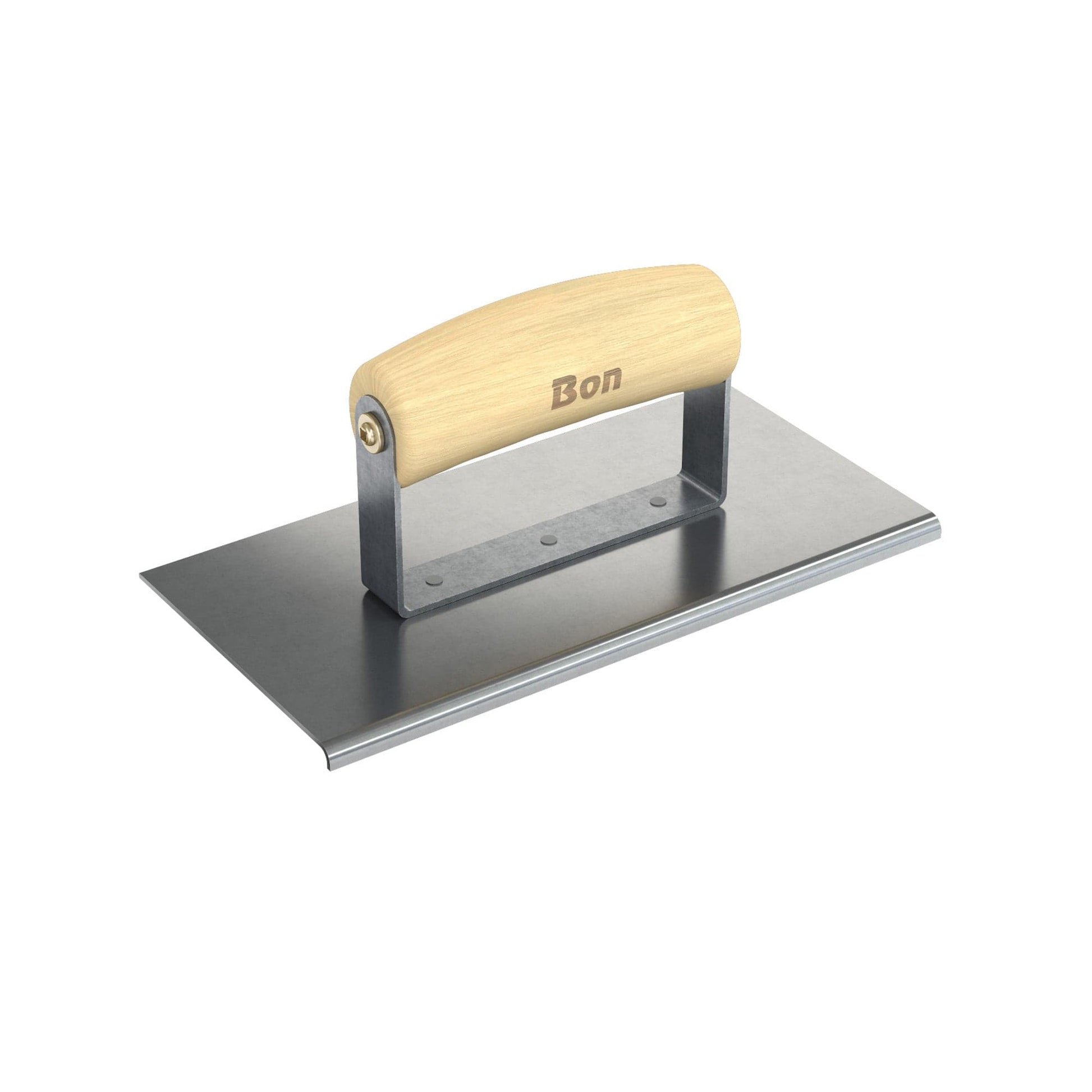 Bon Tool Concrete Highway Edger - Wood Wave Handle - RHINOBUILD Bricklaying Tools