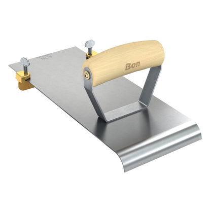 Bon Tool Adjustable Edger/Groover - Wood Wave Handle - RHINOBUILD Bricklaying Tools