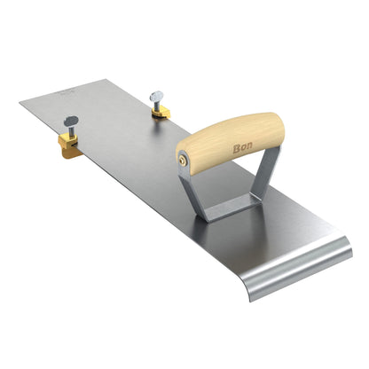 Bon Tool Adjustable Edger/Groover - Wood Wave Handle - RHINOBUILD Bricklaying Tools