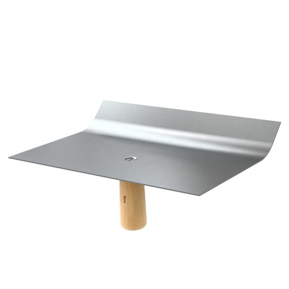 Bon Tool Curved Top Hawk - Stainless Steel with Wood handle (13-401) - RHINOBUILD Plastering Tools