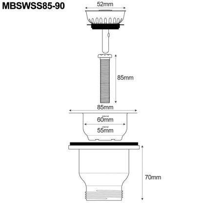 Astini Canterbury 150 1.5 Bowl Gloss White Ceramic Kitchen Sink with Waste Options