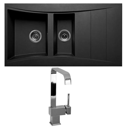 Astini Xeron 1.5 Bowl SMC Synthetic Reversible Kitchen Sink with Waste & Tap