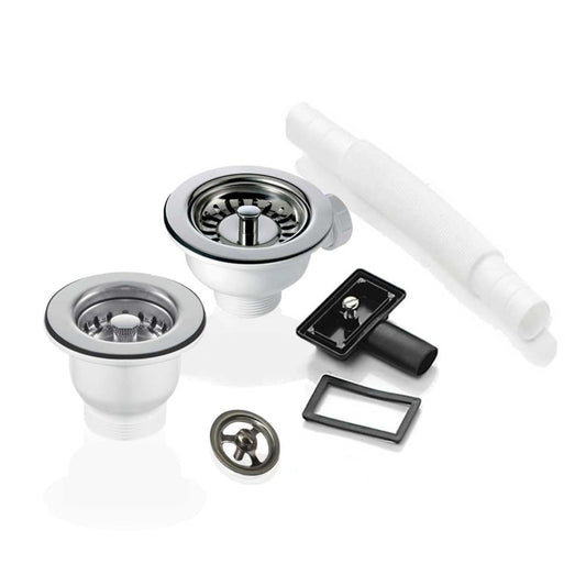 90 & 65mm Basket Strainer Waste for Astini, RAK, Rangemaster Ceramic Sink