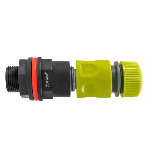 Water Butt Kit ¾” BSPM-F with Quick Connect Adaptor and Hose Connector (Lime) - Best4Trade-Retail Garden watering