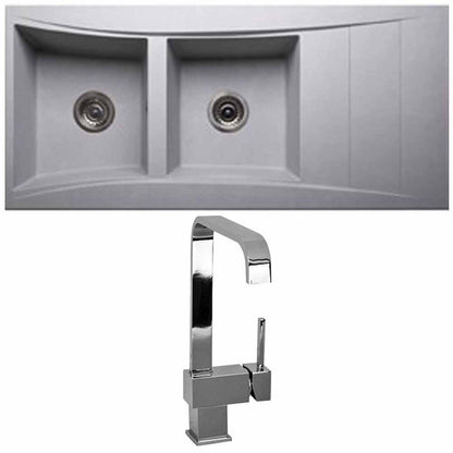 Astini Xeron 2.0 Bowl SMC Synthetic Reversible Kitchen Sink with Waste & Tap