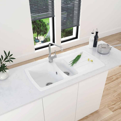 Astini Harrison 1.5 Bowl Composite Synthetic Kitchen Sink & Waste
