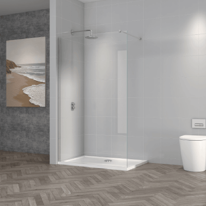 Astini T18 Chrome 800x1950x8mm Wetroom Panel