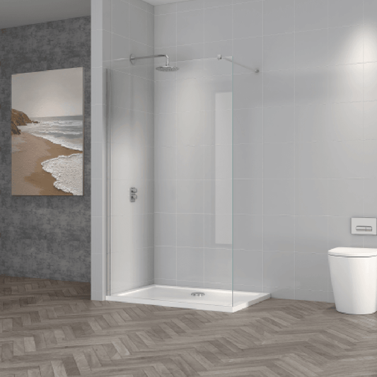 Astini T18 Chrome 800x1950x8mm Wetroom Panel
