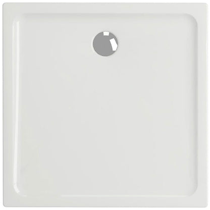 Astini White Square Low Profile Shower Tray 900x900mm