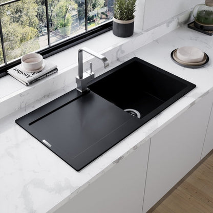 Astini Quadro XL 1.0 Bowl Granite Reversible Kitchen Sink & Waste